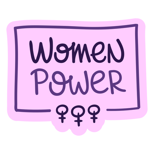 Lettering women power PNG Design