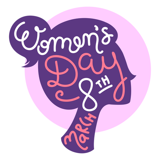 March 8th womens day lettering - Transparent PNG & SVG vector file