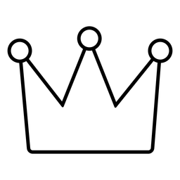 Curso da coroa de corte de papel Desenho PNG