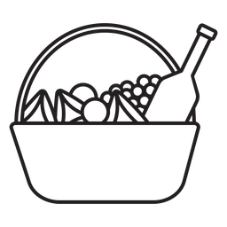 Corte de papel cesta de frutas Desenho PNG