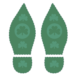 Pies de st patrick puntiagudos Diseño PNG