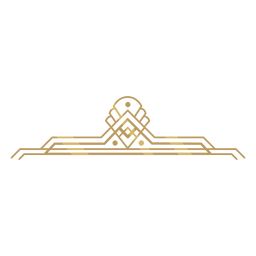 Art deco simple Diseño PNG