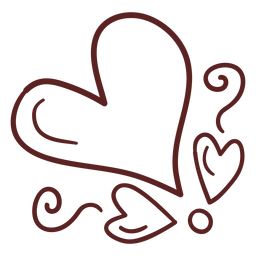 Vector Transparente Png Y Svg De Trazo Dibujado A Mano Corazon Simple