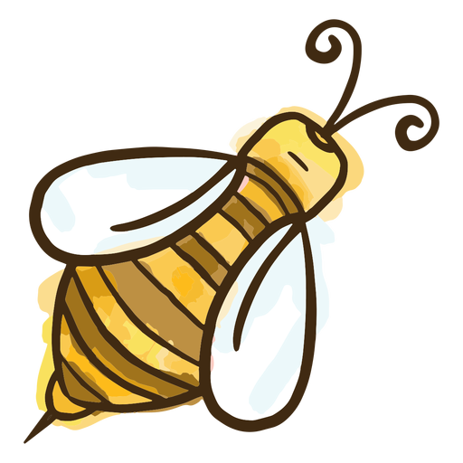 Einfache Honigbiene PNG-Design