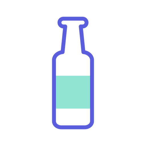 St patrick bottle colored icon PNG Design