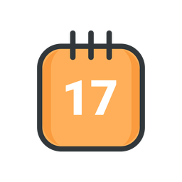 Ícone de traço do calendário de São Patrício Desenho PNG