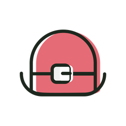 Icono de duotono de sombrero de san patricio Diseño PNG
