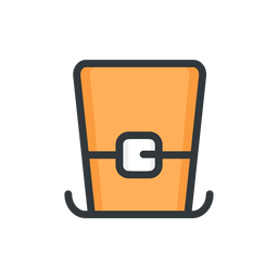 St patrick hat stroke icon PNG Design