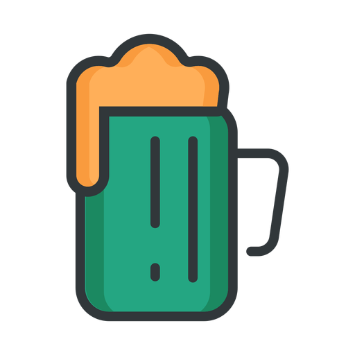 St patrick icon beer PNG Design