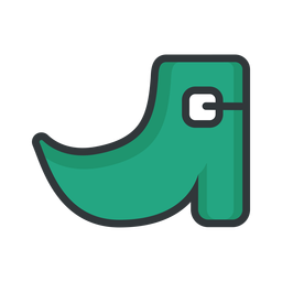 Ícone de traçado de sapato St Patrick Desenho PNG