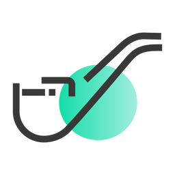 Icono de pipa de humo de San Patricio Diseño PNG
