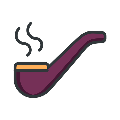 Icono de trazo de pipa de humo de San Patricio