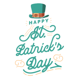Letras del día de san patricio Diseño PNG