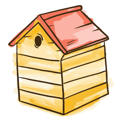 Tree house bee PNG Design