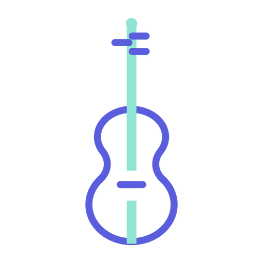 Violin colored icon PNG Design