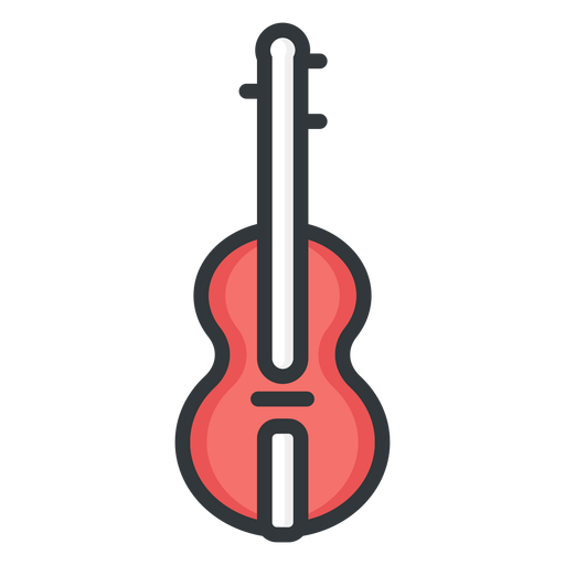 Violin stroke icon PNG Design