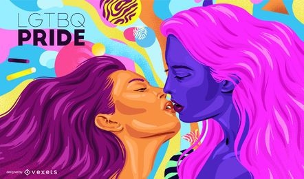 LGTBQ pride background design