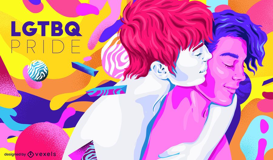 Diseño de fondo colorido orgullo LGTBQ Diseño de fondo colorido orgullo LGTBQ