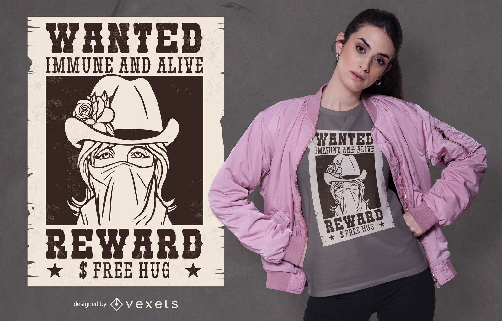 Wanted Girl T-shirt Design