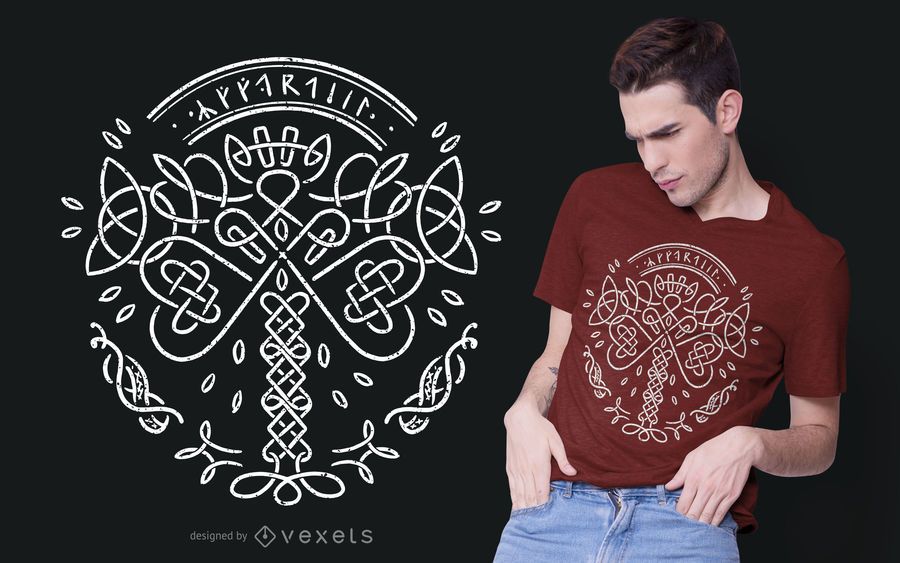 Yggdrassil Tree T-shirt Design Yggdrassil Tree T-shirt Design
