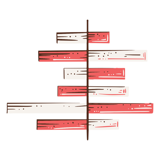 Bar diagram illustration PNG Design