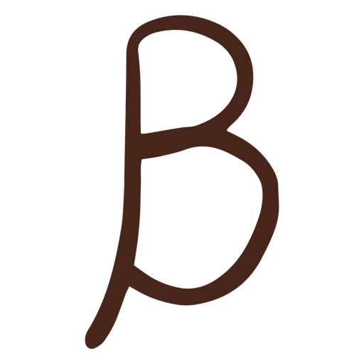 Beta alphabet greek letter PNG Design