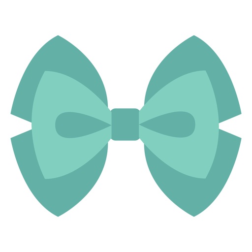 Bubble bow ribbon flat PNG Design