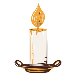 Candle hand drawn element Candle hand drawn element