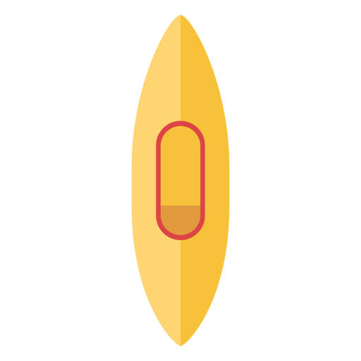 Elemento plano para equipamento de canoa Desenho PNG