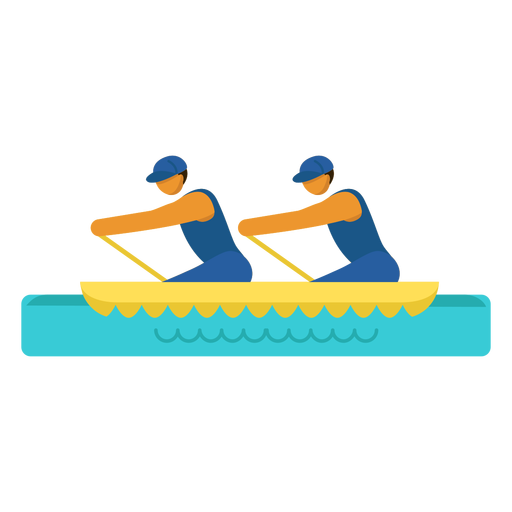 Pictograma de canoa paralímpica Desenho PNG