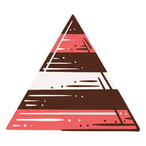 Ilustração de gráfico de triângulo cumulativo Desenho PNG