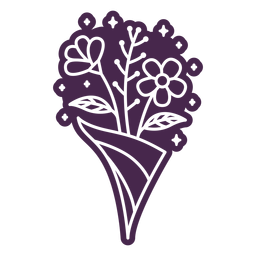 Fresh Cut Bouquet Vinyl Transparent Png Svg Vector File