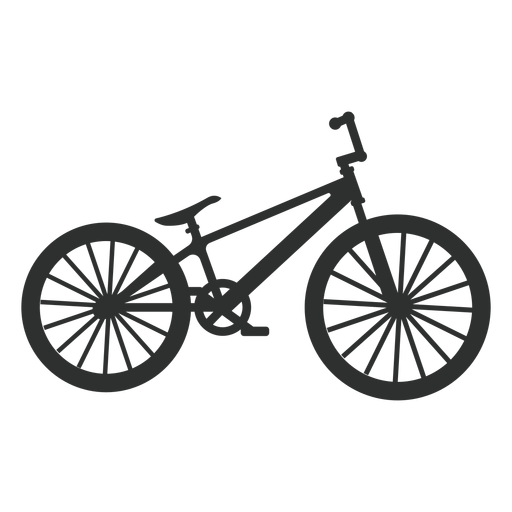 Silhueta de bicicleta de salto de sujeira