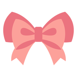 Diseño plano de lazo de doble volante Diseño PNG
