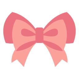 Double ruffle bow flat design PNG Design Transparent PNG