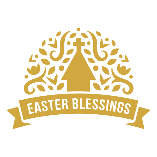 Download Easter blessings ornate vinyl - Transparent PNG & SVG ...