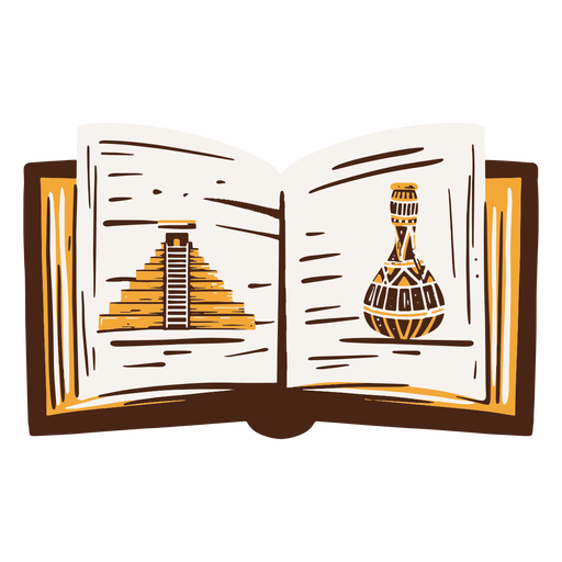 Egyptian history book hand drawn PNG Design