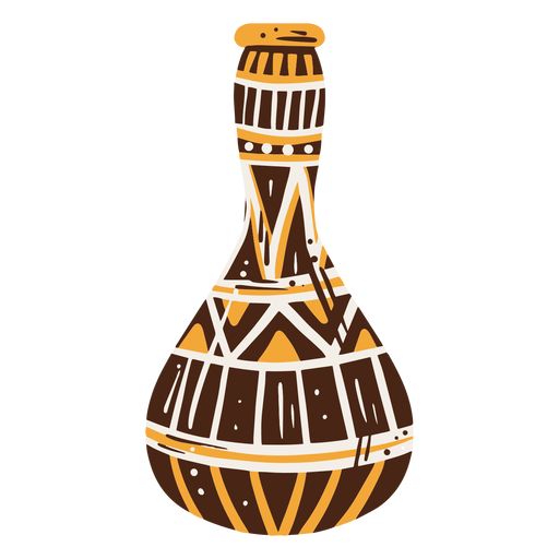 Egyptian vase hand drawn decoration element PNG Design