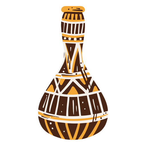 Elemento de decoração desenhado à mão em vaso egípcio