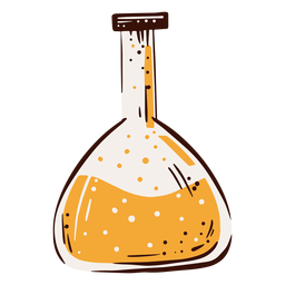 Erlenmeyerkolbenlaborelement handgezeichnet PNG-Design