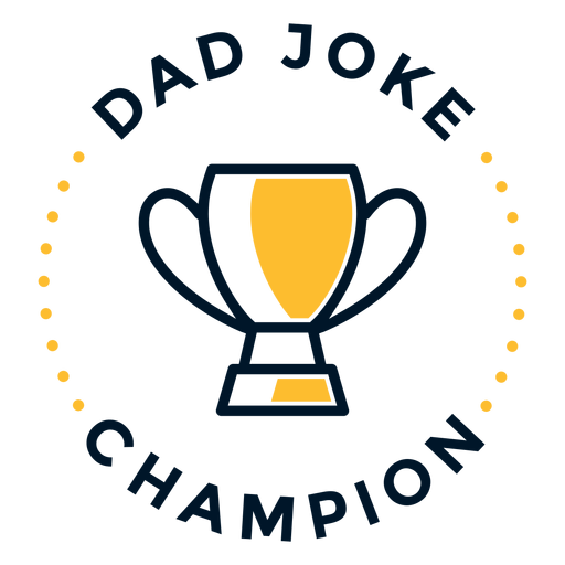 Father's day dad joke lettering PNG Design