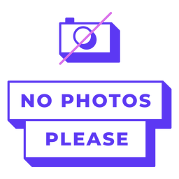 Fathers day no photos please lettering Transparent PNG