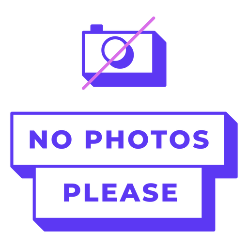 Fathers day no photos please lettering PNG Design