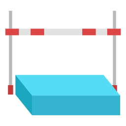 Flat high jump equipment PNG Design