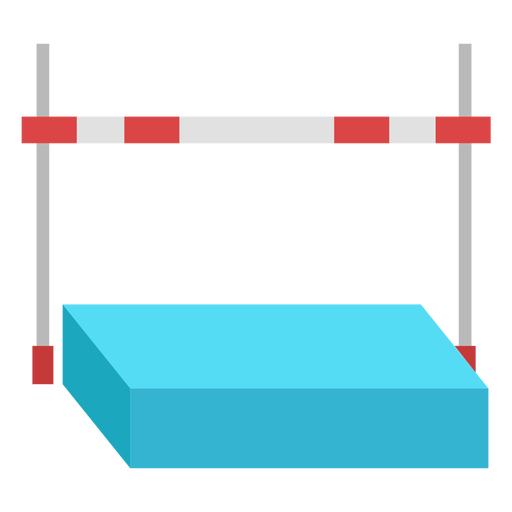 Flat high jump equipment PNG Design