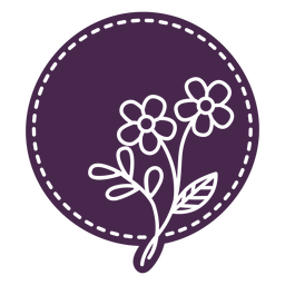 Dotted bouquet vinyl PNG Design