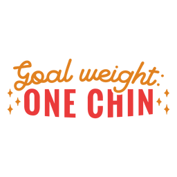 Goal weight workout phrase PNG Design