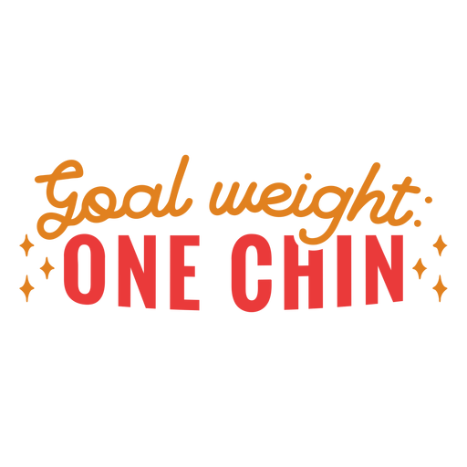 Goal weight workout phrase PNG Design