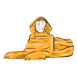 Great sphinx of giza hand drawn Transparent PNG