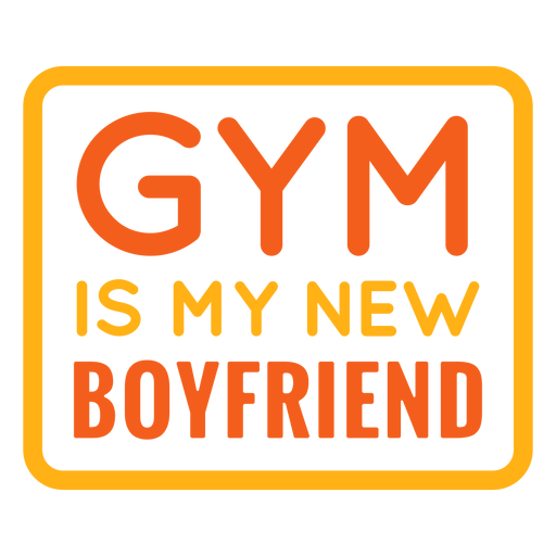 El gimnasio es mi nueva cita de novio Diseño PNG